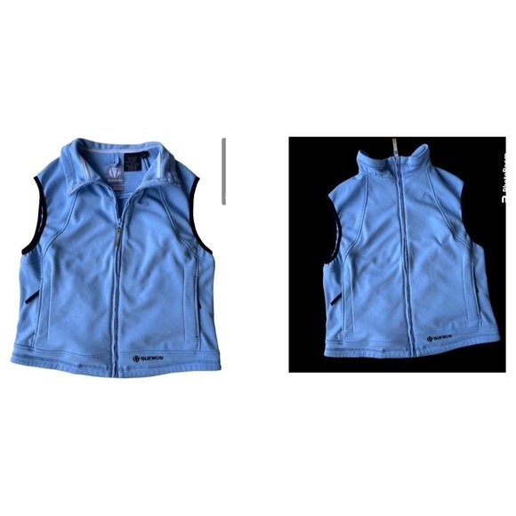 Ladies Sunice Weather Vest Size M Blue Front Zp Pockets Lined Golf Tenni… - Picture 7 of 12